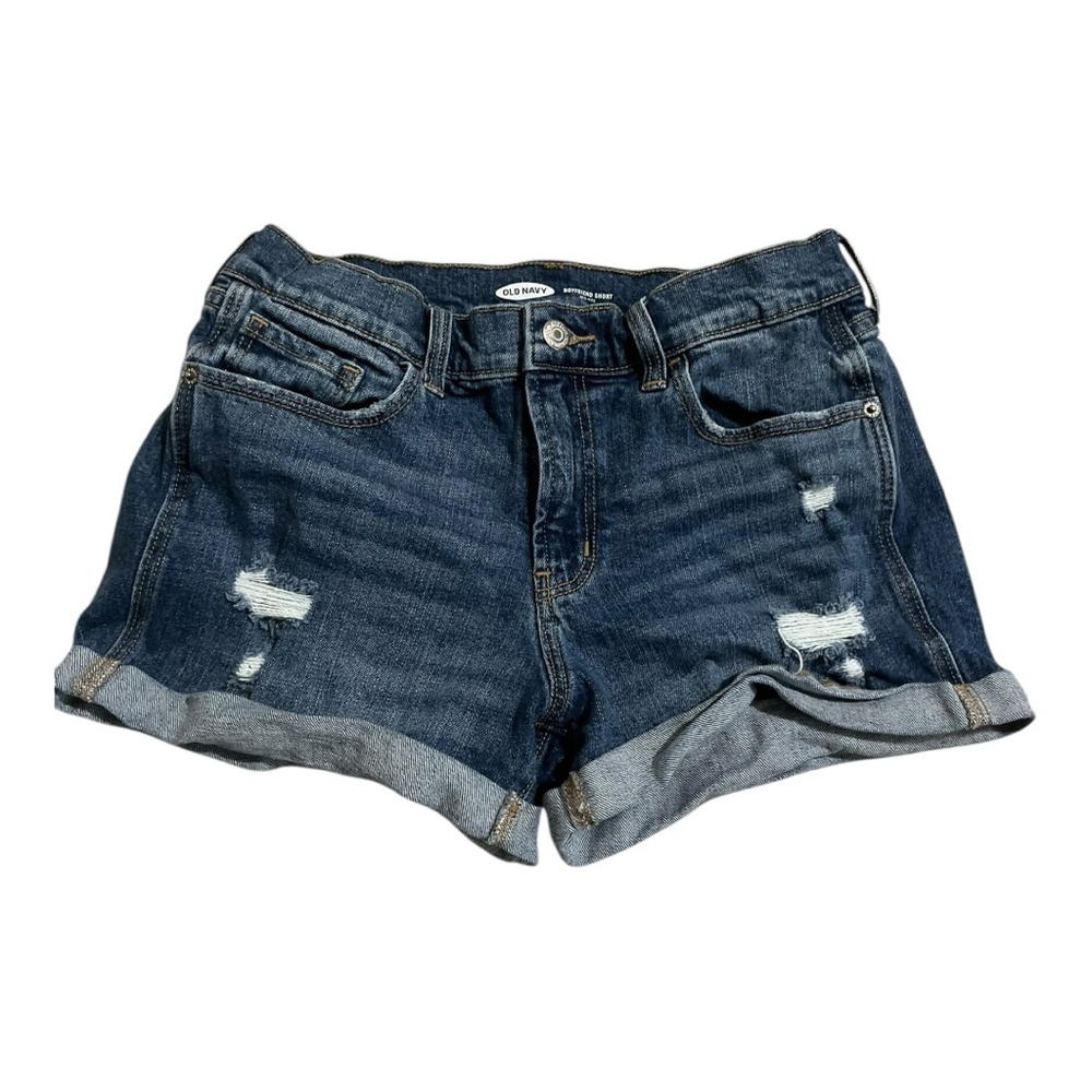 EUC Women's Old Navy Denim Boyfriend Shorts Size 4 Blue